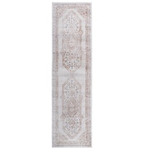 2X8 Area Rug/Bordered Non-Shedding Living Room Bedroom Dining Home Office Stylish and Stain Resistant Rug - 1 of 2
