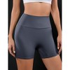 Women Athletic Shorts High Waisted Tummy Control Ruched Workout Shorts for Yoga Cycling - 2 of 4
