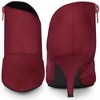 Perphy Women's Pointed Toe Side Zipper Cutout Kitten Heel Ankle Booties - 2 of 3