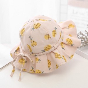 MyKids-USA Baby Girl Floral Print Adjustable Design Sunshade Bucket Hats - 1 of 4