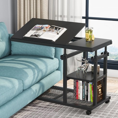 Hommoo Height Adjustable C Table, Mobile Side Table with Tiltable Drawing Board - image 1 of 4