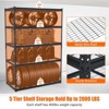 Garage Shelving, 5-Tier Heavy Duty Garage Shelving, 60" L x 24" W x 78" H Storage Shelves Adjustable Height, Metal Shelves for Kitchen Pantry Basement - 4 of 4