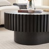Airsurfer Charcoal Black Coffee Table Modern Sleek Coffee Table Living Room Centerpiece for Chic Living Room Spaces - 4 of 4