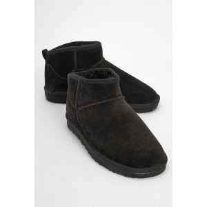 Pair Black Suede Leather Ankle Boot (Women) | Forever & Always Shoes - 1 of 3
