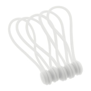 Unique Bargains Reusable Magnetic Cable Ties 7.48" Length 5 Pcs - 1 of 4