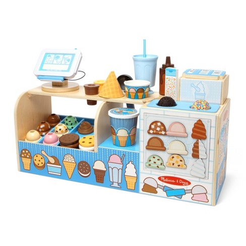 Melissa Doug Wooden Cool Scoops Ice Creamery Play Food Toy Target