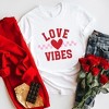 Simply Sage Market Women's Love Vibes Heart Checkered Short Sleeve Graphic Tee - 3 of 4