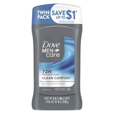 Dove Men+Care 72hr Deodorant Stick - Clean Comfort - Aluminum Free - 3oz