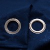 RT Designer Collection Calypso Shimmer Jacquard 2 Pack Grommet Curtain Panel Pair 36" x 84" Navy Blue - 4 of 4