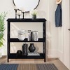 Solid Wood 3-Tier Console Table with Open Shelves for Hallway Bedroom or Living Room, 31.5 in Wide-3irtyhousy - 2 of 4