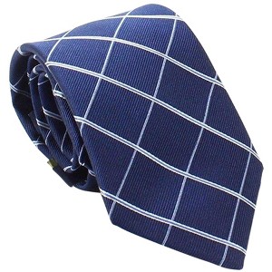 Club Room Mens Luke Fine Grid Self-tied Necktie - 1 of 1