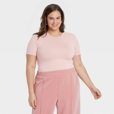 Women's Slim Fit Short Sleeve Seamless Baby T-Shirt - A New Day™