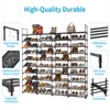 DOMETOUR 10 Tiers Shoe Rack Storage Organizer Shoe Shelf Organizer for Entryway Holds 80 Pairs Shoe, Stackable Shoe Cabinet Shoe Rack - 2 of 4