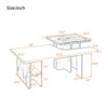 RISOKEYS Set of 2 Nesting Coffee Tables - Farmhouse Style Living Room Set with Storage, 2 Tabletops & Rattan Drawer for Living Room - 3 of 4
