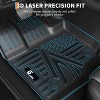 Acekool Floor Mats for Ford F150 SuperCrew Cab 2015-2024, Custom 3D TPE All Weather Liners, Black, Full Set Front & Rear Rows - 2 of 4