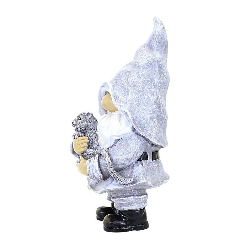 12.0 Inch Gnome With Kitten Garden Statue Gnome Figurines, 2 of 4