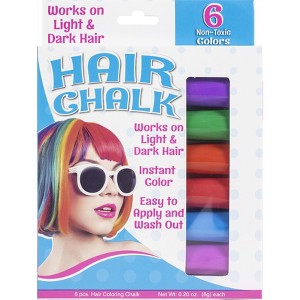 Kwik Stix Hair Chalk 6/Pkg-Assorted Colors - 1 of 3