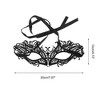 Unique Bargains Lace Half Face Party Mask Black 1 Pc - 2 of 4