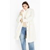 Women's Plus Size Selena Coat - cream | CITY CHIC - 4 of 4