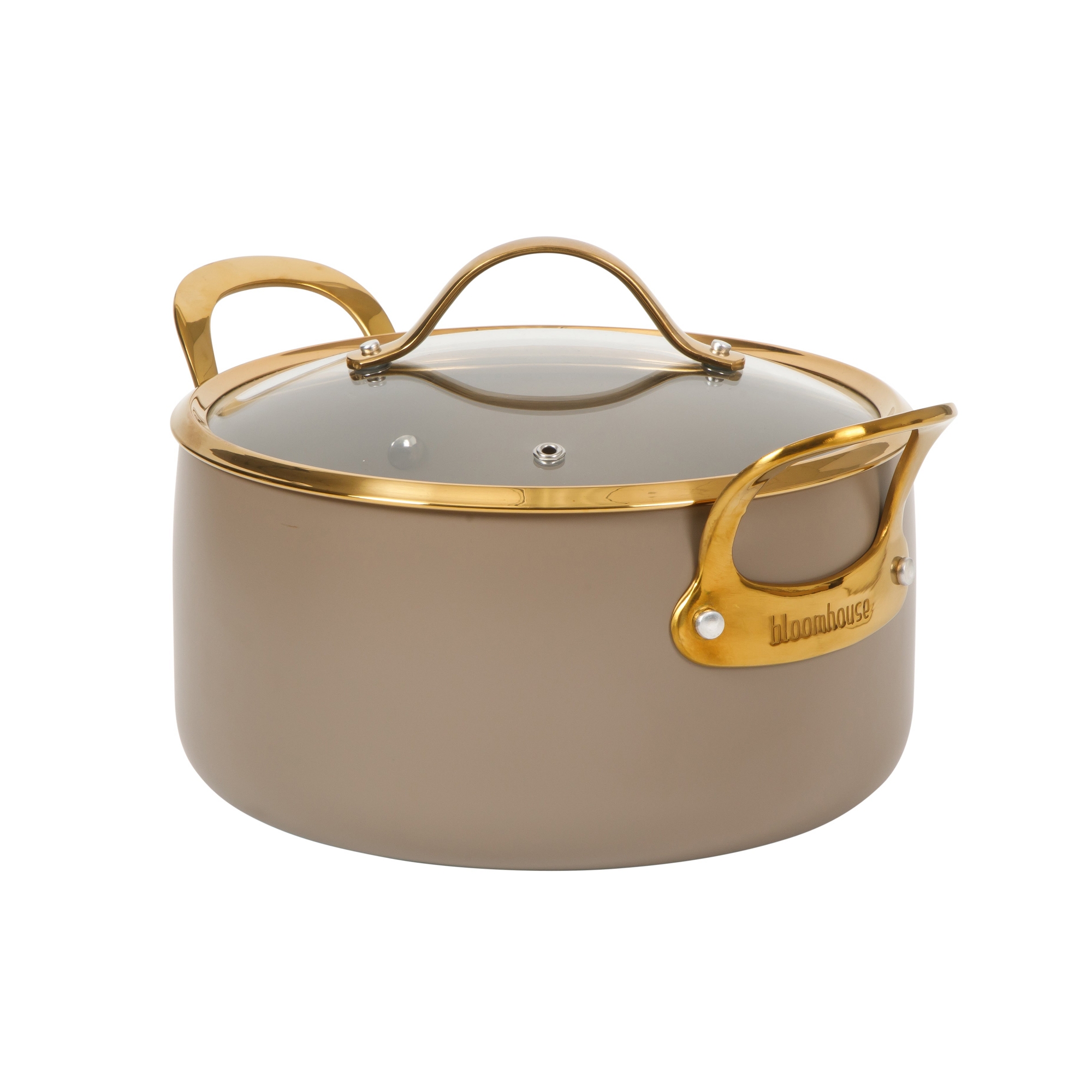 Bloomhouse 6 Quart Heavy Duty Aluminum Premium PFA Free Ceramic Nonstick Dutch Oven Pot with Lid