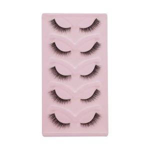 Unique Bargains 5D False Eyelashes Black 5 Pairs - 1 of 4