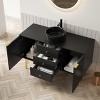 GDFStudio Craigue 48" Freestanding Bathroom Vanity with Cabinet and Ceramic Basin - 2 of 4