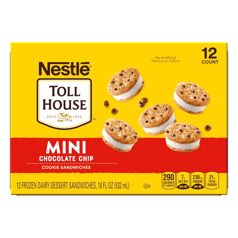 Toll House Mini Ice Cream Cookie Sandwiches - 12ct, 2 of 13