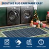 COZONY Bordered Plaid Christmas Rug, Washable Low Pile Non Slip Holiday Carpet for Living Room Bedroom Dining Room - 3 of 4