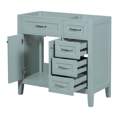 NicBex Bathroom Vanity without Sink/with Sink,Bathroom Sink Vanity with Drawers,36 inch Bathroom Sink Cabinet for Bathroom,White/Gray/Black/Blue/Green