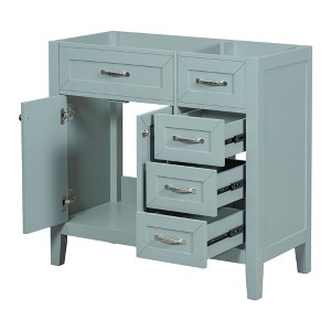 NicBex Bathroom Vanity without Sink/with Sink,Bathroom Sink Vanity with Drawers,36 inch Bathroom Sink Cabinet for Bathroom,White/Gray/Black/Blue/Green - 1 of 4