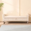 NicBex Modern Rectangular Velvet Ottoman Bench with Hollow Armrests,Wide Storage Ottoman for Living Room,Bedroom - 3 of 4