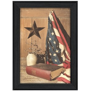 God and Country By Billy Jacobs, Printed Wall Art, Ready To Hang Framed Poster, Black Frame - 1 of 4