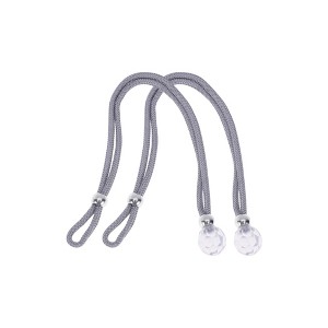 Unique Bargains Faux Crystal Curtain Ties Polyester Plastic 2 Pcs - 1 of 4