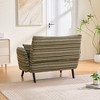 KTMBDW Modern Small Loveseat Sofa Couch for Living Room, 47.6" W with Armrest Pillows and Storage Pockets for Small Space, Apartment, Bedroom, Office - 3 of 4
