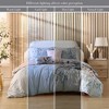 Bebejan Peach Leaves on Sage 100% Cotton 5-Piece Reversible Comforter Set - image 4 of 4