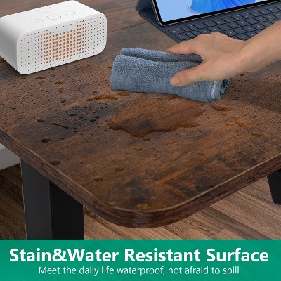 48'' Brown Adjustable Height Standing Desk with Electric Lift and Memory Function