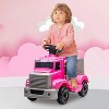 6V Ride on Truck, Kids Electric Car with Under Seat Storage, Music, 2 Headlights and 5 LED Lights - 2 of 4