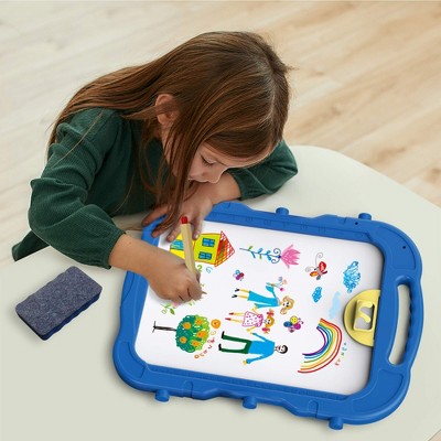 Kids Adjustable Blue and Red Dual Sided Art Easel