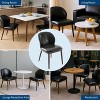 Dining Chair Set of 6,Modern Upholstered Kitchen Chairs with Ergonomic Back Support,265lbs Capacity Dining Room Chairs with Wood Legs - 4 of 4