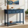 Bella Depot Farmhouse 35.34" Narrow Console Table with 2 Drawers and Bottom Shelf - 2 of 4
