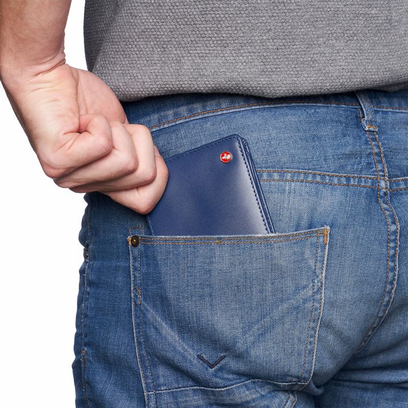 Alpine Swiss Mens Connor RFID Bifold Wallet Passcase Smooth Leather Comes in a Gift Box, 3 of 7