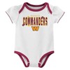 NFL Washington Commanders Girls' White 3pk Bodysuit - 2 of 4