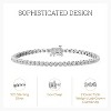 GILDED 2-3 Carat Round Lab Grown Diamond Tennis Bracelets in Sterling Silver - 2 of 4
