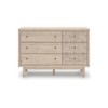 Signature Design by Ashley Birkmore 6-Drawer Dresser, Light Oak Finish with Floral Accents, Tan - 3 of 4