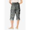 Woman Within Plus Size Petite Convertible Length Cargo Capri/Bermuda - 3 of 4