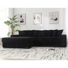 111'' Corduroy Oversized L-Shaped Sectional Sofas with Left Chaise Daybed, Armrests, 8 Throw Pillows and Easy Assembly - 3 of 4