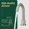 Bathroom Faucet 2 Handle 8 Inch Bathroom Sink Faucets Stainless Steel 3 Hole Widespread with Pop Up Drain and Water Supply Hoses, Brushed Nickel - 4 of 4