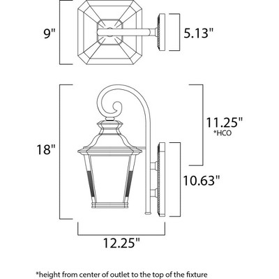 Maxim Lighting Knoxville 1 - Light Wall Light in  Bronze