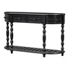 Curved Console Table with 4 Drawers and 1 Shelf and Multi-Functional Use - 4 of 4