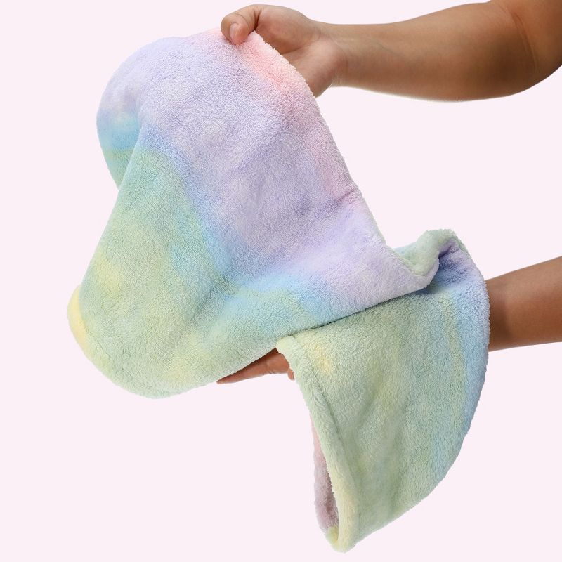 Unique Bargains Microfiber Hair Drying Towel Assorted Color 1 Pc, 3 of 7